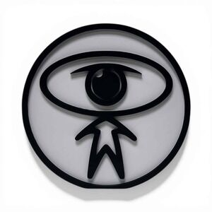 Dilated Peoples Eye Symbol Tabletop Decor | Minimalist Statement Piece | Modern